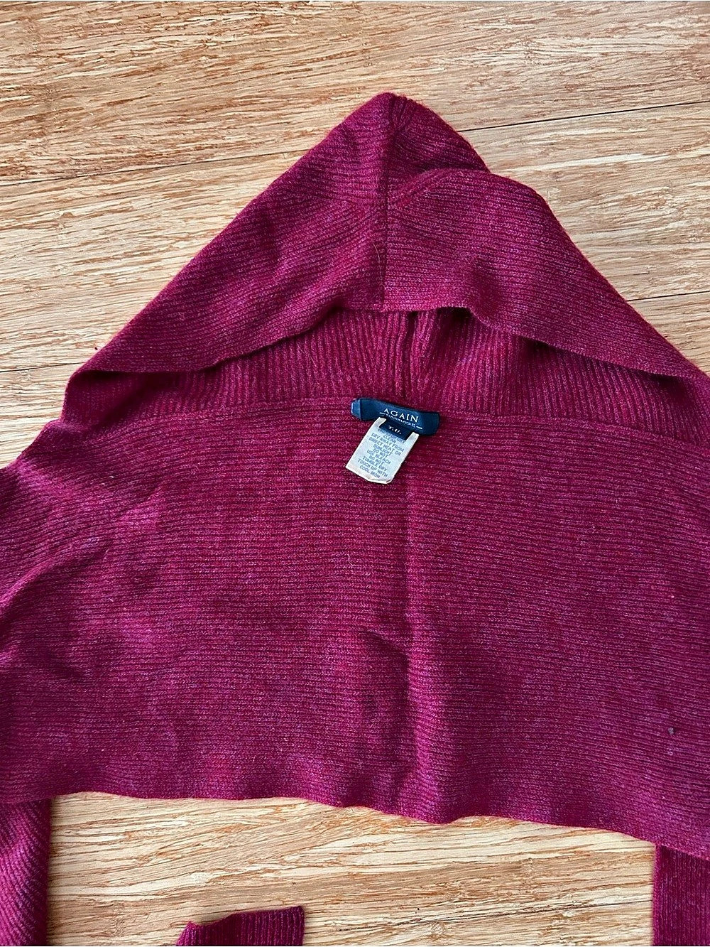 Again Cashmere scarf with attached hood